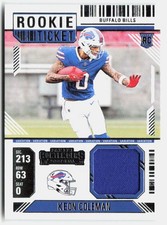 2024 Panini Contenders #RTS-KCNb Keon Coleman Rookie Ticket Swatches