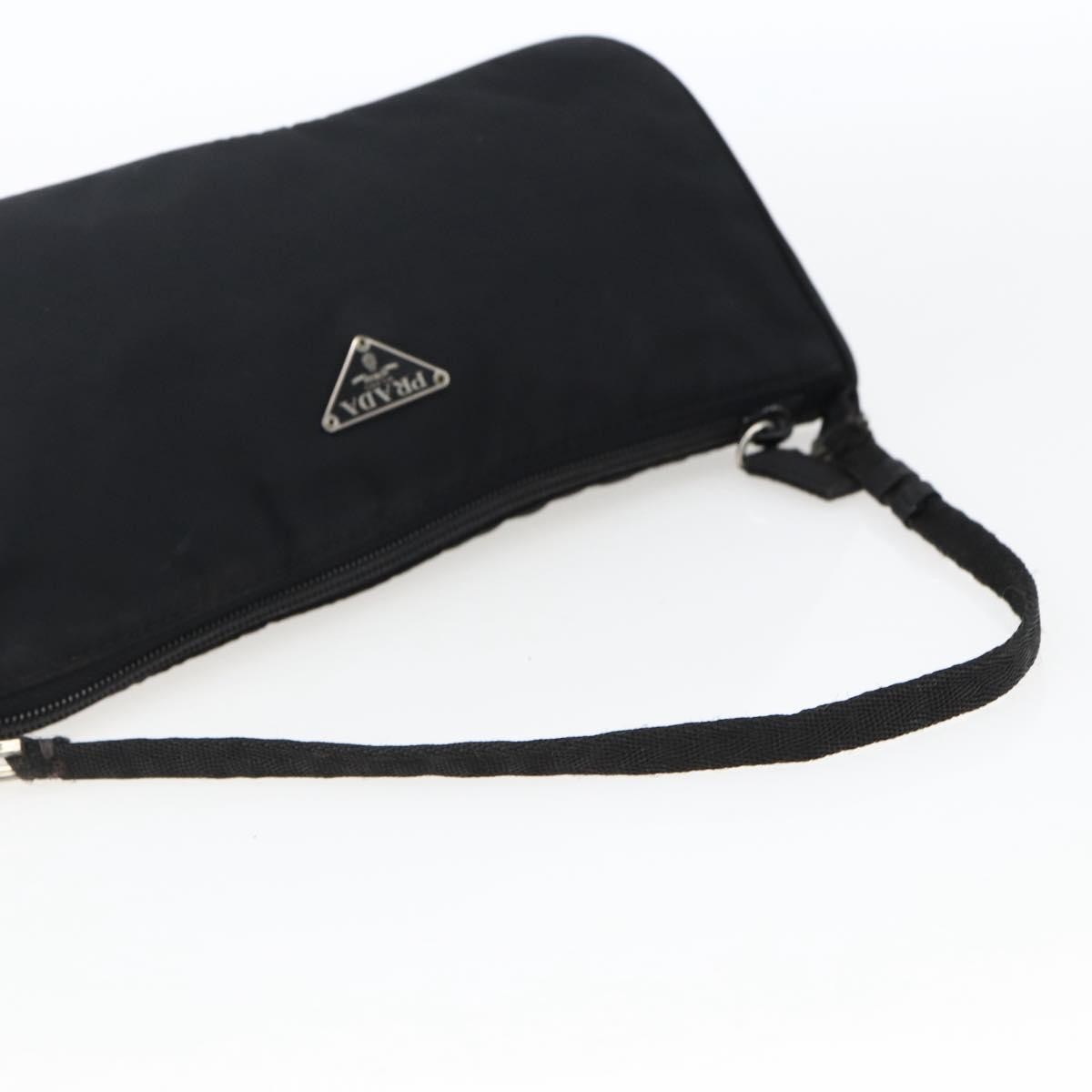 PRADA Hand Bag Nylon Black Silver Auth ep12953 thumbnail 7