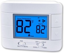 Thermostat Non Programmable Heat Pump Thermos...