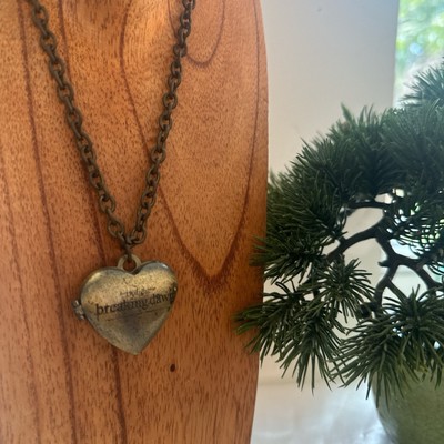 Twilight Heart Locket Pendant Necklace, Team Jacob, Team Edward
