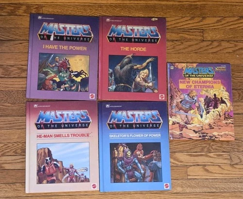 Masters of the Universe Golden Books Lot He-Man Skeletor Horde Vintage 1980s