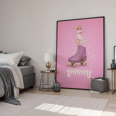 Xanadu 1980 Art Minimal Movie Kunstdruck | Filmposter | Leinwand & gerahmt