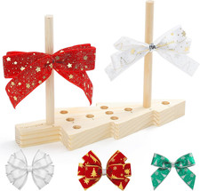 Bow Maker for Ribbon, Christmas Wooden Wreaths Bow Making Tool for Creating Gift