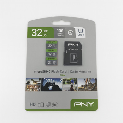 PNY 32GB Elite microSDHC Memory Card   Class 10 U1 100 MB/s   3 Pack