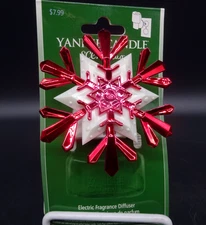 YANKEE CANDLE RED SNOWFLAKE SCENT PLUG DIFFUSER