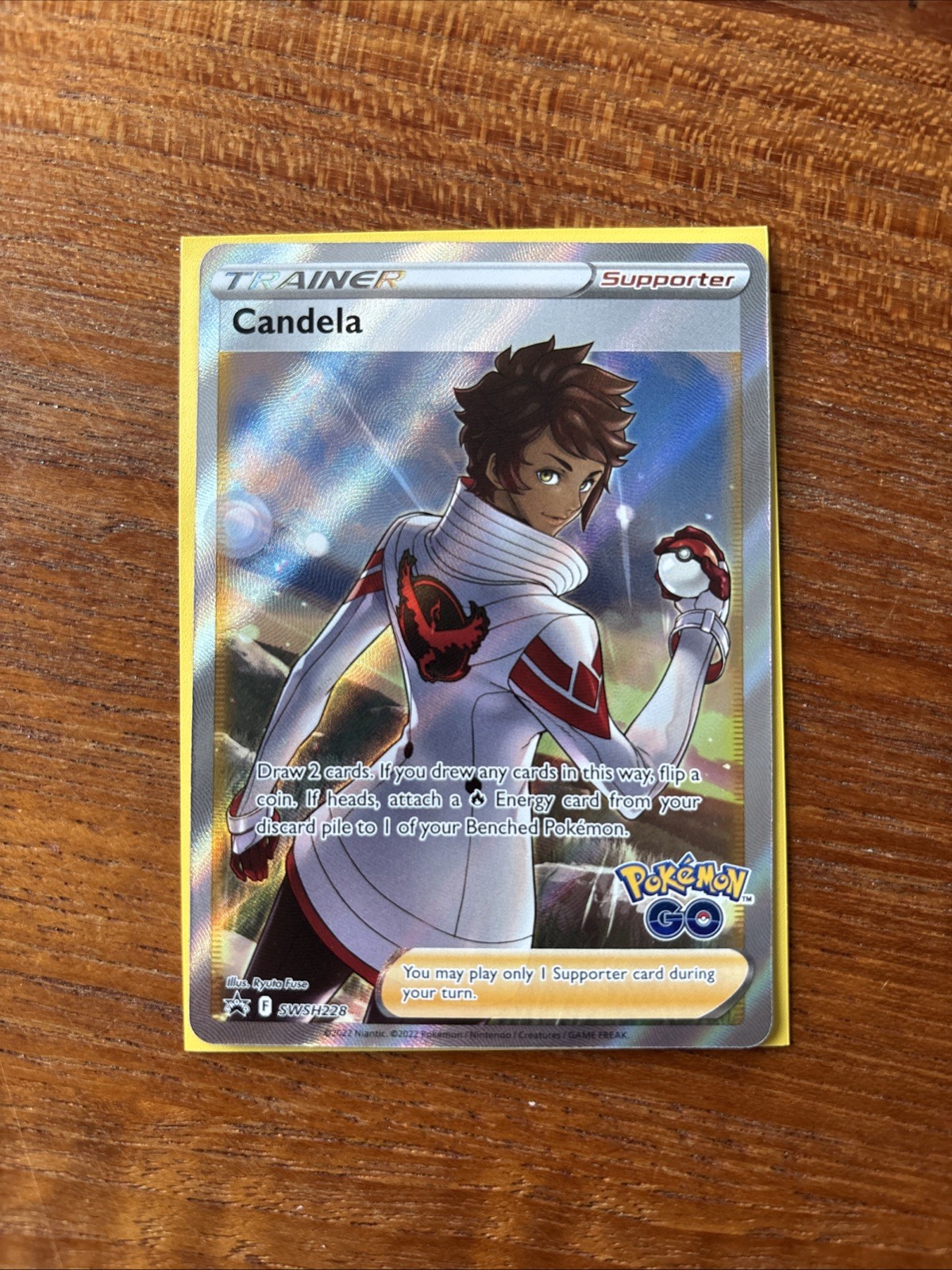 Candela - SWSH228 - Pokémon GO Promo - Full Art Trainer - NM