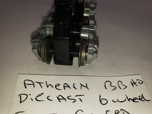 DIECAST ATHEARN GEARED 6 WHEEL FRONT POWER TRUCK WITH POWER BAR - Bild 6 von 13