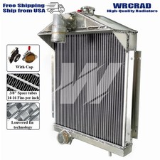 Alum Radiator Fits Farmall IH A Super A B BN 358105R91 58124DBX Pressurized Only