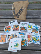 Grass - Strategy Adult Card Game - in hemp bag with all instructions - EUC
