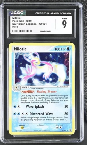 CGC 9 MINT Milotic 2004 EX Hidden Legends 12/101 Holo Pokemon Card