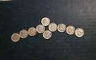 Lot of Ten Rosey Dimes Varoius Dates And Condition 90% Silver