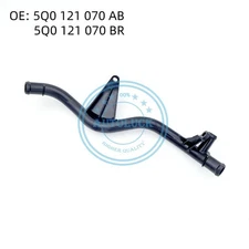 New Coolant Water Hose Pipe 5Q0121070BR For VW Golf Jetta Tiguan Audi A3 2.0L