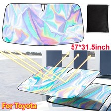 Foldable Car Sun Shade Shield Cover Visor For Toyota - Front Windshield Uv Block Foldable Car Sun Shade Shield Cover Visor For Toyota - Front Windshield Uv Block