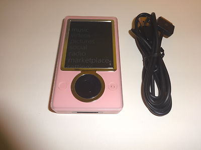 MICROSOFT ZUNE PINK 30GBNEW BATTERYNEW HARD DRIVE