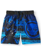 Marvel Black Panther Swim Trunks Shorts Boy Size 6/7