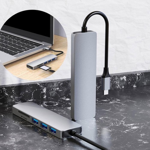 6-in-1-Multiport-USB-C-Hub-Dockingstation mit 4K-Unterstützung U2P3 C5L4 M1Y9