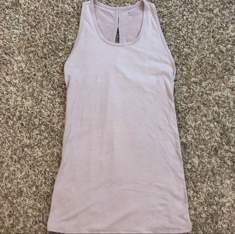 Athleta split open/flowy back light purple active… - image 3
