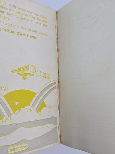 Peter Max: Paper Airplane Book, First Printing 1971, Near complete -missing 2 - Picture 7 of 10