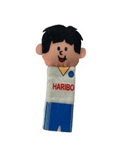 HARIBO Fingerpuppe Junge im Fußball Trikot Hellblaue Hose Weißes Oberteil 12 cm