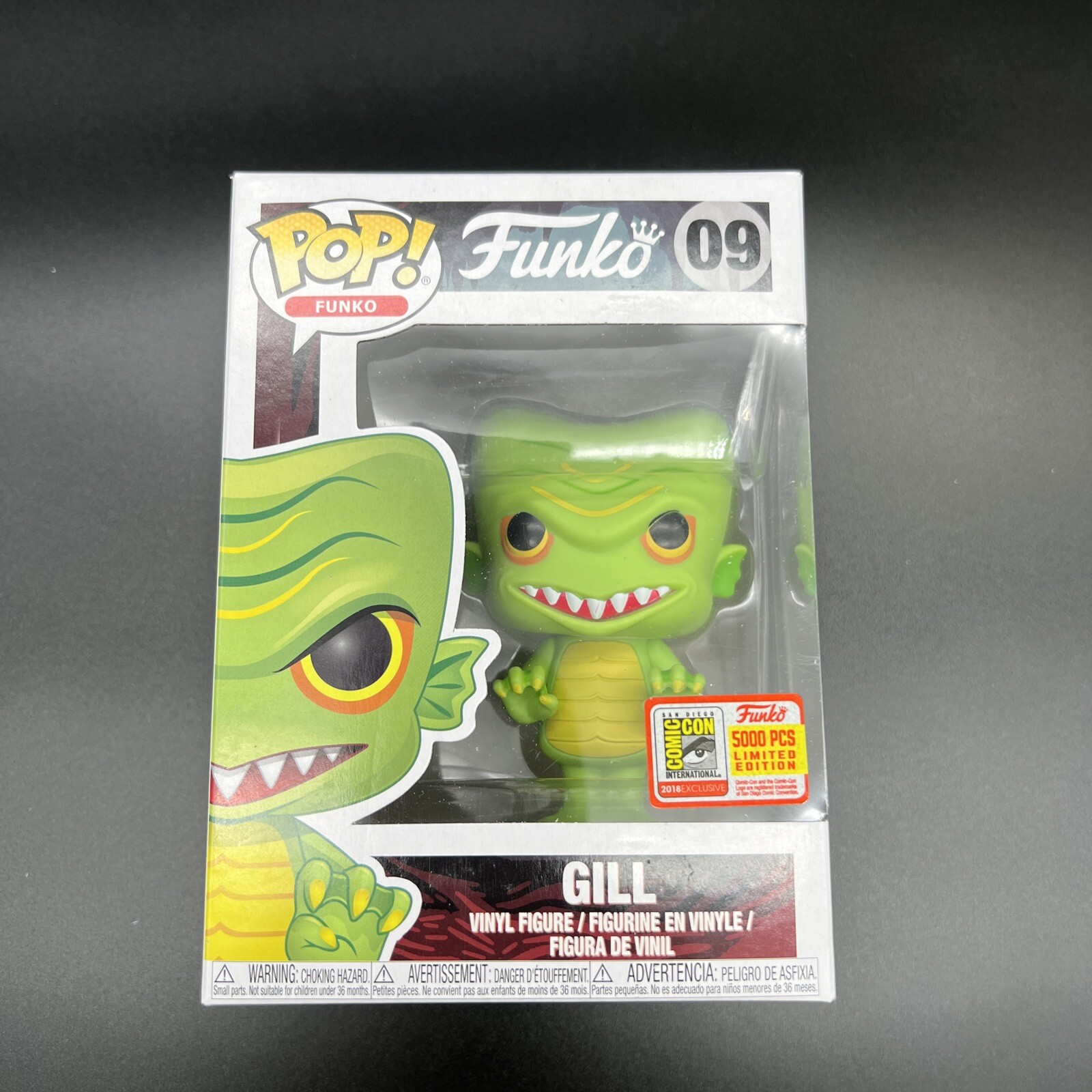 Funko Pop! # 09 Gill 2018 Sdcc 5000 Pcs Pegatina Oficial San Diego Comic Con