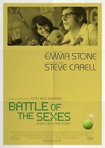 BATTLE OF THE SEXES POSTER A4 A3 A2 A1 CINEMA MOVIE LARGE FORMAT #2