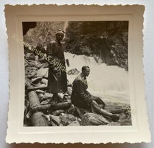 orig. Foto Herren Klamm um 1930 Regenmantel Klepper ? 