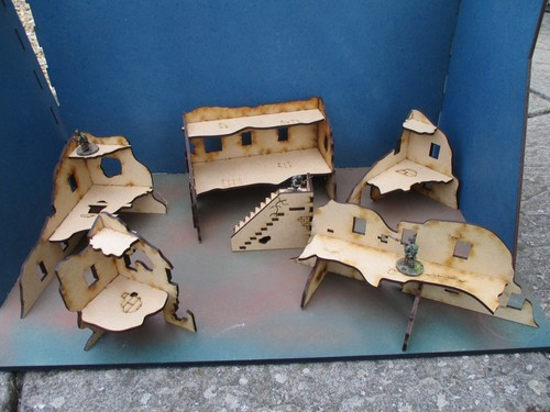 28 mm 4 2 Stock Ruinengebäude Adobe Wüste Arabisch Afghanisch Mexikanische Landschaft SET B - Bild 8 von 9