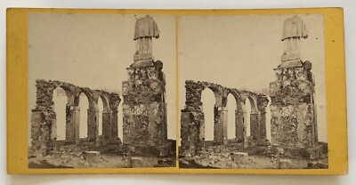 Photo Stéréo Vintage Italie Palerme 1865 - Tirage Albumine Original, Occasion