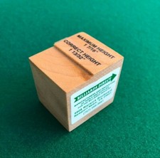 Rail Height Gauge, Billiards Pool Table Tool, Maple Wood