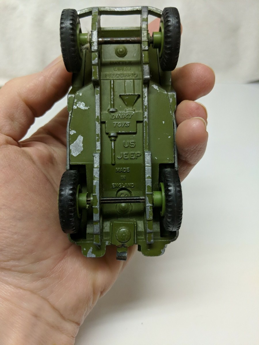 Dinky Toys US Army Jeep No.615 Green Made in United Kingdom