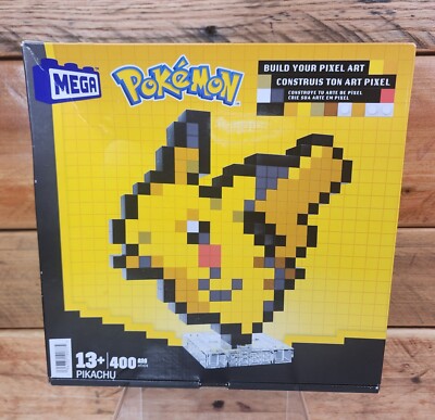 NEW MEGA BLOKS Pixel Art PIKACHU 400 pcs POKEMON