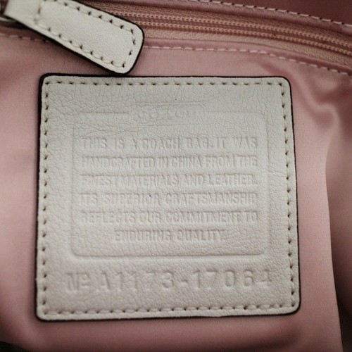 NWT COACH Audrey OP Art Perf White Leather Tote Shoulder Bag Purse NEW - Picture 6 of 11