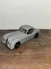 Vintage TootsieToy Jaguar XK 140 Metal Car Gray Chicago 24 USA Repaint Refurb