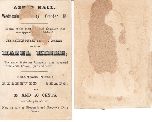 B19-79703 Vintage Trade Cards Madison Square Theatre child couple & Boy Sailor - Picture 2 of 2