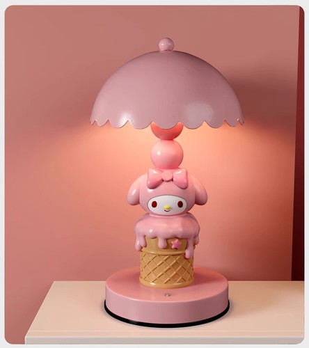 Anime Melody Kuromi Bedroom Lamp Ice Cream Decoration Desktop Kid Ornament Light - Picture 8 of 11