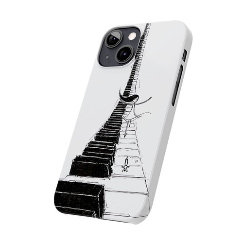 Funda delgada para piano surf iPhone 16/15/14/13/12/11, acabado brillante Daschund - Imagen 44 de 73