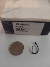 50 -  Mustad #1 Demon perfect Circle Hook 3X Strong 39952NP-BL Live Bait Bulk