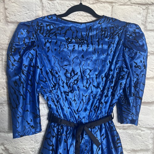 Ricki Rennèe Blue Retro Dress. Size 14.#WD - Picture 9 of 20