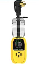 rv Surge Protector 50 Amp with Waterproof Cover, All-in-1 Smart Circuit Analyzer