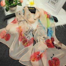 Scarf-Stole-Elegant-Timeless-Chiffon-New