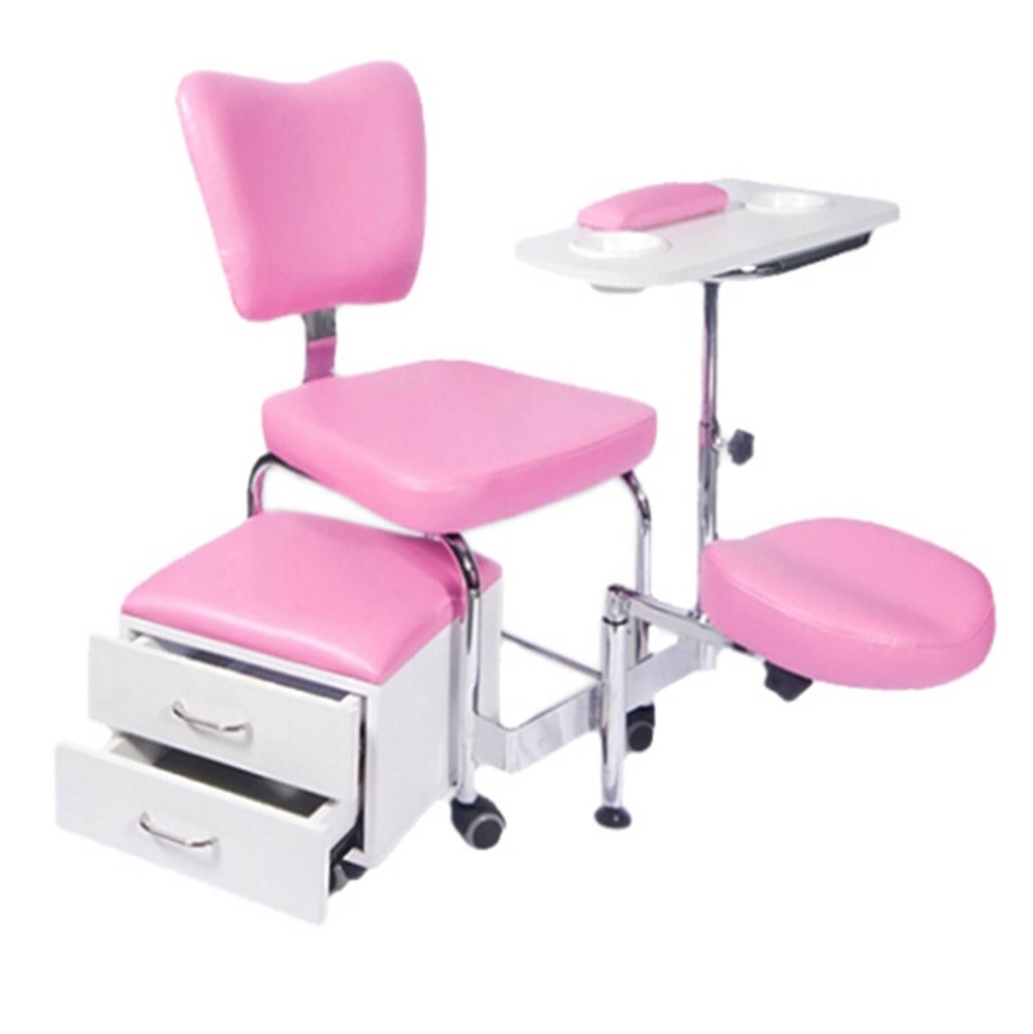 Pediküre Hocker Mit Staubventilator – Höhenverstellbar 45-65 Cm, Schwarz, Für Salon & Zuhause