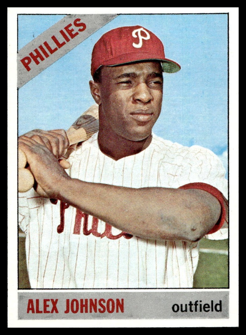 1966 Topps #104 Alex Johnson  Philadelphia Phillies NM-MT