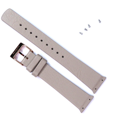 Uhrband Leder Grau SKAGEN original SKW3052 watch strap grey slide in