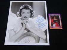 Vintage KITTY CARLISLE  Autographed / Signed & Matted B/W Photograph + Card