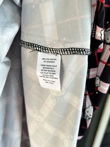 NWT Hello Kitty UNIQUE VINTAGE Holiday Plaid Flare Tie Dress L 10-12 Christmas - Picture 6 of 6