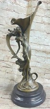 Beautiful nude Goddess Flower Vase Bronze Sculpture Home Decor Figure Decor Deal - Image 1