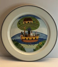 Villeroy and Boch Noah's Ark Porcelain Plate Design Naif Laplau 12" in Diameter