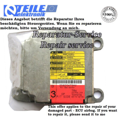 Reparatur von Autoelektronik / repair of electronics ECU airbag, Toyota Corolla