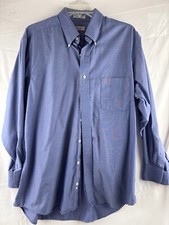 Izod 80's 2-Ply Pinpoint Easy Care Long Sleeve Button Down Men's Shirt - XL
