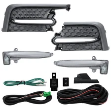 LED Fog Light W/ Bezel Pair Front For 2020 2021 2022 Toyota Corolla SE XSE Sedan